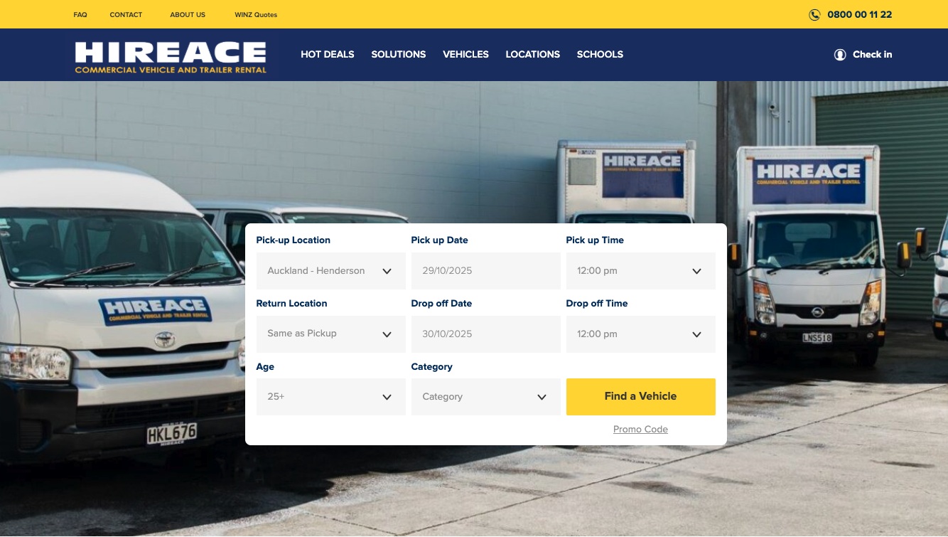 Hireace Trailer Mobile App