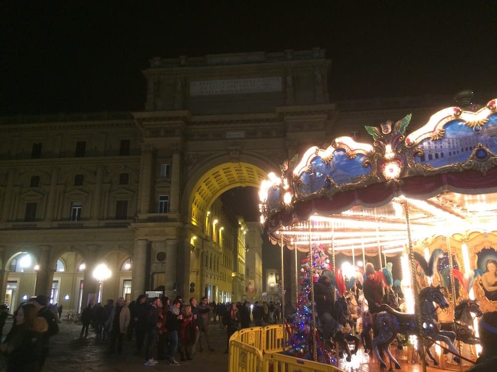 The main square in Florence for NYE 2017