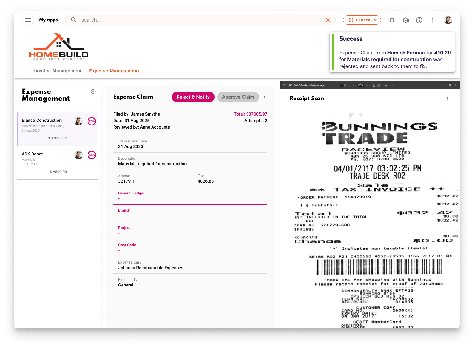 Expense Claim - Expense Management Next