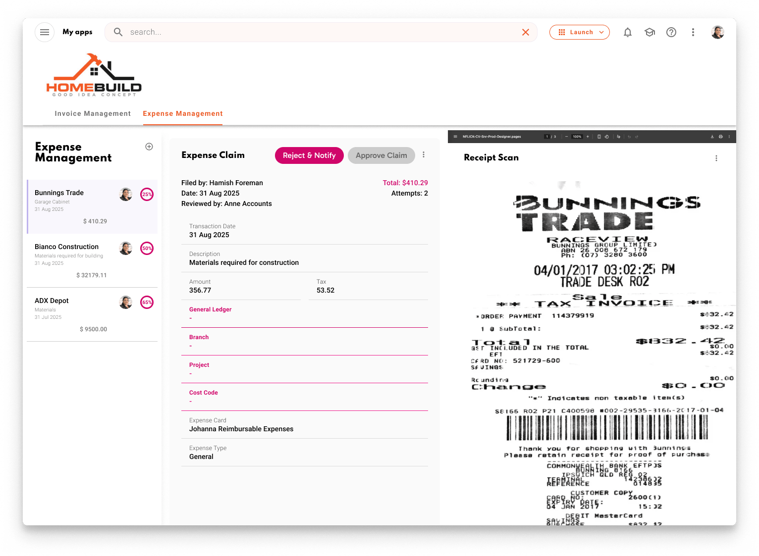 Expense Claim - Expense Management