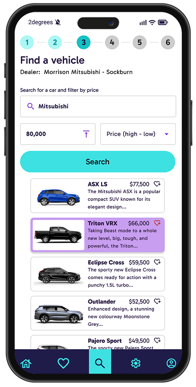 05 Find a vehicle search results